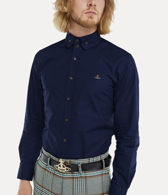 Vivienne Westwood Two Button Krall Shirt in NAVY